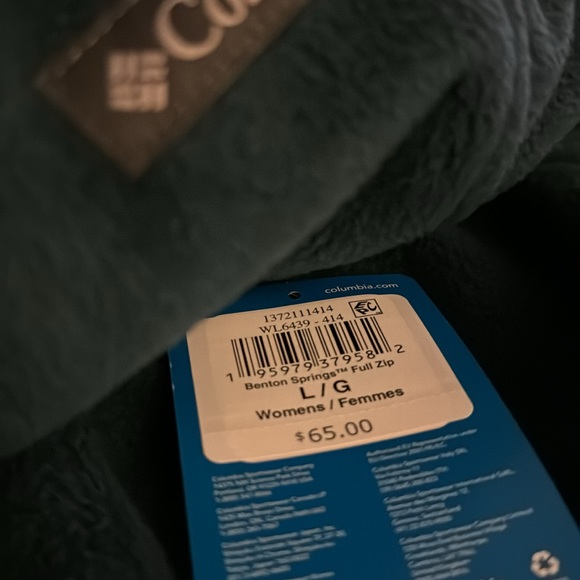 Columbia Women’s Benton Springs Full-Zip Fleece Jacket Nightwave - Picture 2 of 7